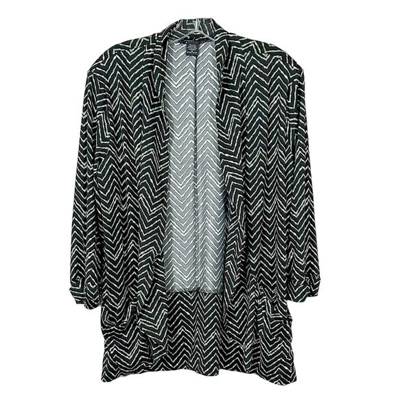 Robert Louis Mature Career Flowy Soft Open Front Cardigan, EUC, Medium - Picture 1 of 10